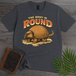 Glyptodon Round Body T Shirt Gift For Nature Lover