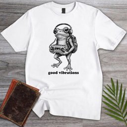 Good Vibrations Frog T Shirt Gift For Frog Lover