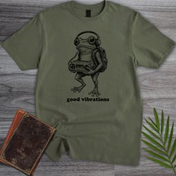 Good Vibrations Frog T Shirt Gift For Frog Lover