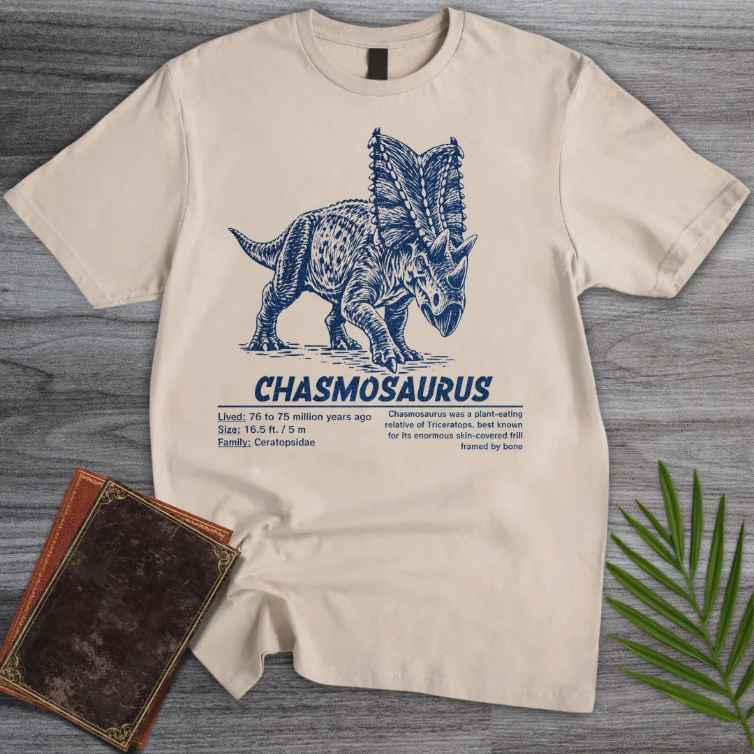 Herbivorous Beaked Chasmosaurus T Shirt Gift For Nature Lover