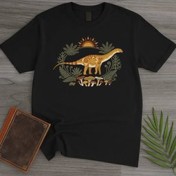 Folk Sunrise Apatosaurus T-Shirt