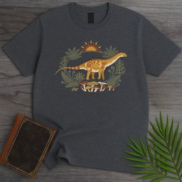 Folk Sunrise Apatosaurus T-Shirt