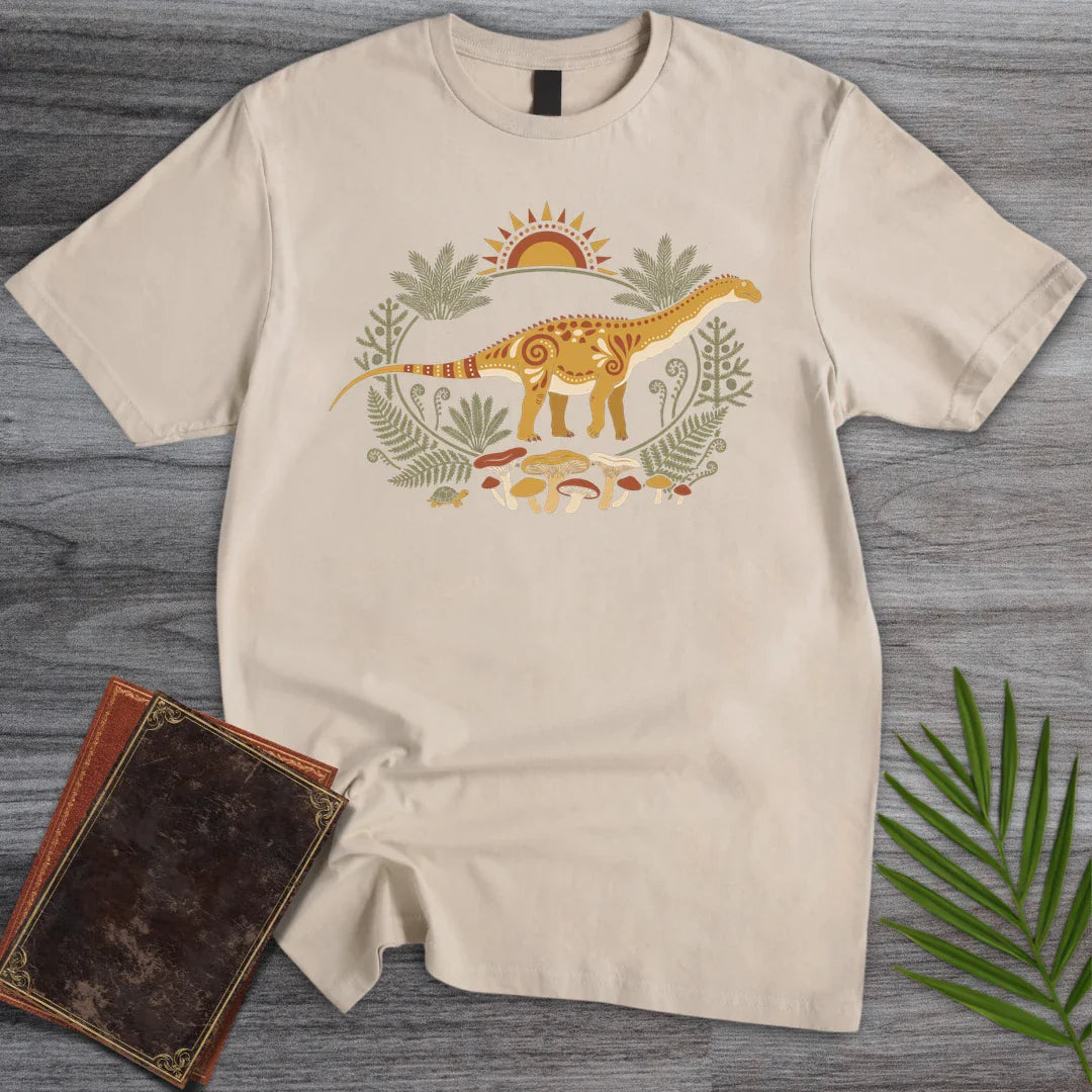 Folk Sunrise Apatosaurus T-Shirt