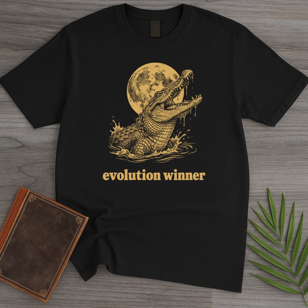Evolution Winner Gator T Shirt Gift For Nature Lover