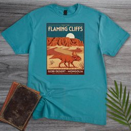 Flaming Cliffs Protoceratops T Shirt Gift For Nature Lover