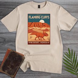 Flaming Cliffs Protoceratops T Shirt Gift For Nature Lover