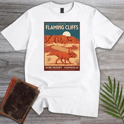 Flaming Cliffs Protoceratops T Shirt Gift For Nature Lover