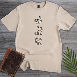 Herbivorous Dinosaur Moon T-Shirt