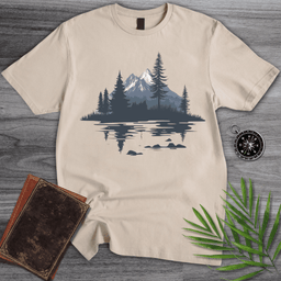 Glacial Mountain Pine Landscape T Shirt Gift For Nature Lover