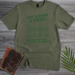 Fossil Recipe Triceratops T Shirt Gift For Dinosaur Lover