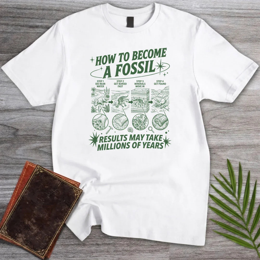 Fossil Recipe Triceratops T Shirt Gift For Dinosaur Lover