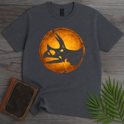 Emberized Triceratops T Shirt Gift For Dinosaur Lover