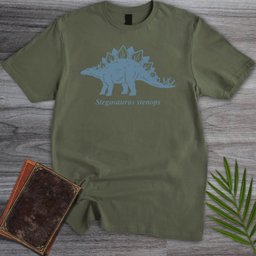 Dusty Blue Stegosaurus T-Shirt
