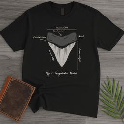 Figure 1 Megalodon Tooth T Shirt Gift For Nature Lover