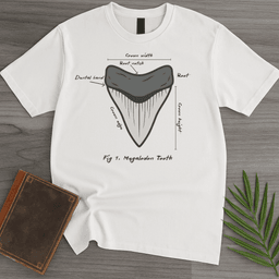 Figure 1 Megalodon Tooth T Shirt Gift For Nature Lover