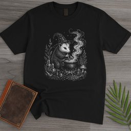 Halloween Opossum Witch T Shirt Gift For Nature Lover