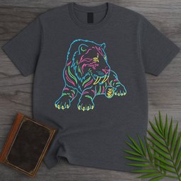 Glowing Saber Toothed Smilodon T Shirt Gift For Nature Lover