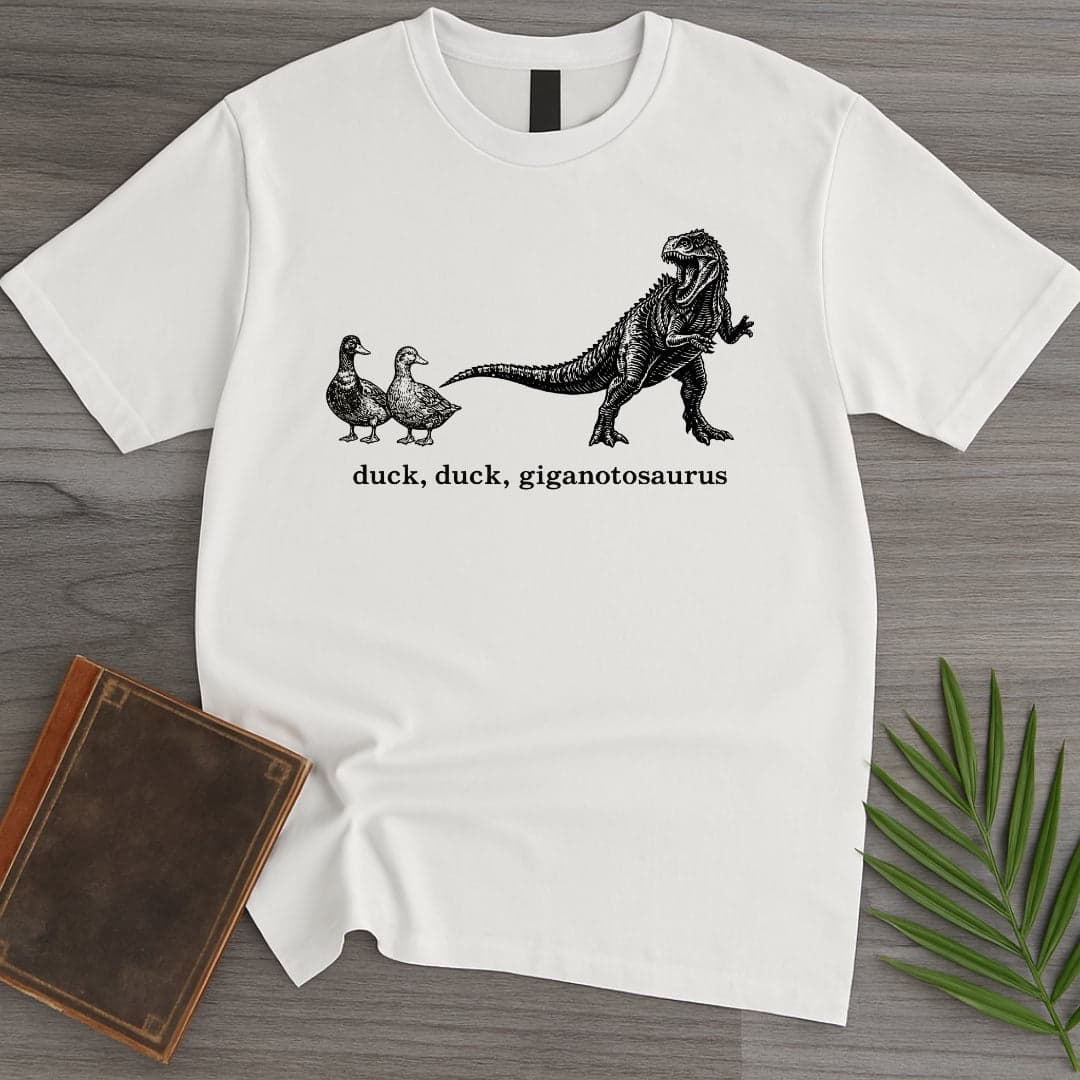 Duck Duck Giganotosaurus T Shirt Gift For Duck Lover