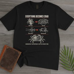 Everything Becomes Crab T Shirt Gift For Nature Lover