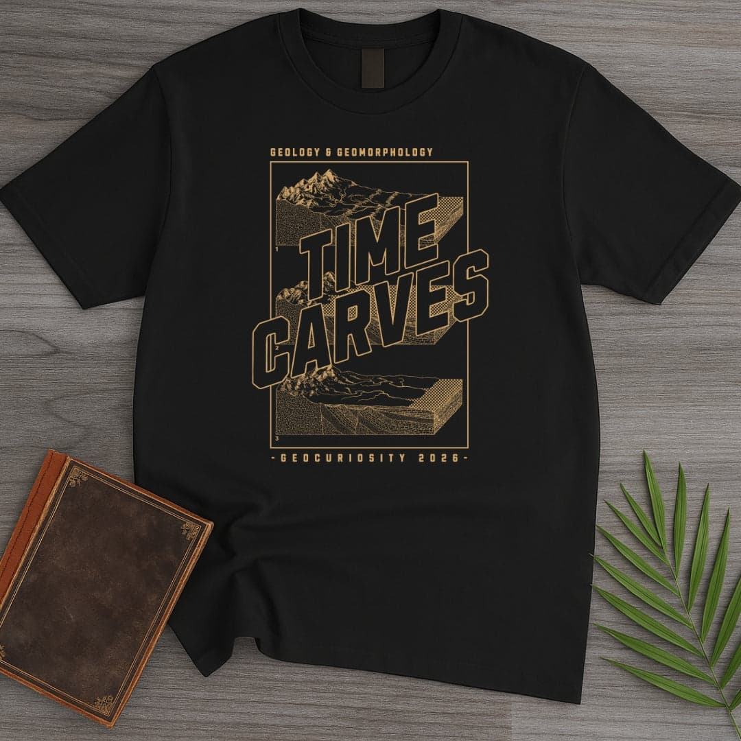 Geology Time Carves T Shirt Gift For Nature Lover