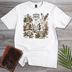 Field Guide To Owls T Shirt Gift For Nature Lover