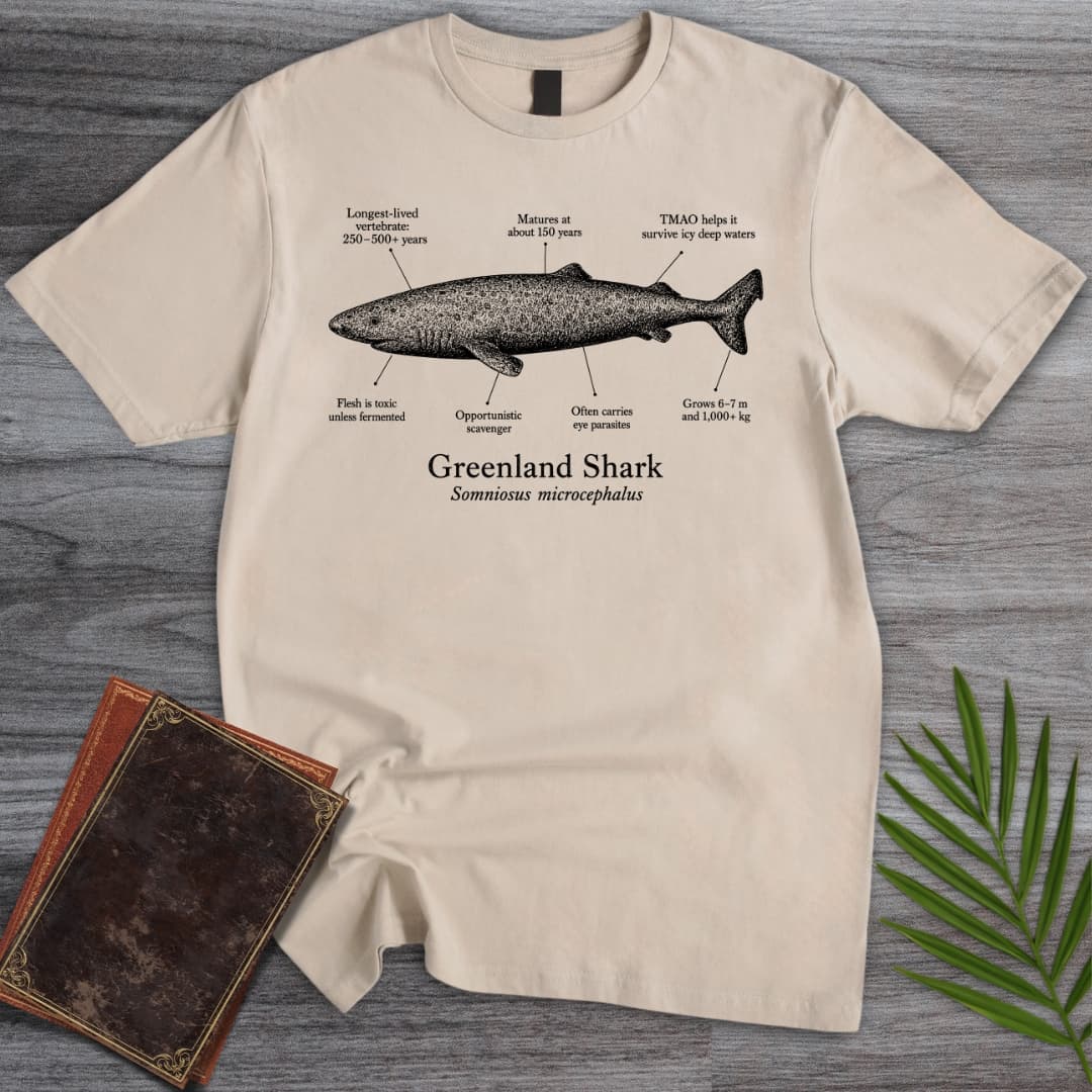 Greenland Shark T Shirt Gift For Nature Lover