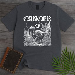Horoscope Maiasaura Cancer T Shirt Gift For Nature Lover