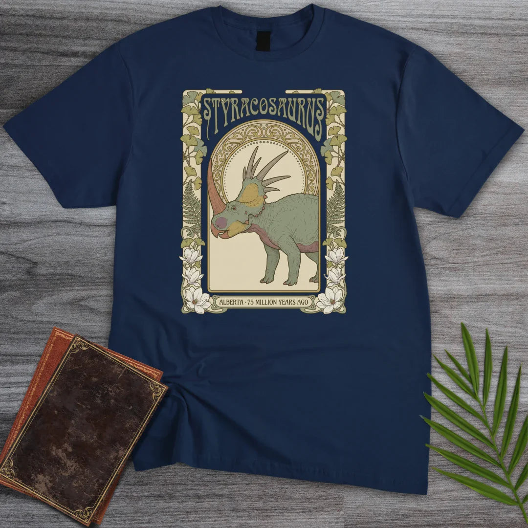 Ginkgo Crown Styracosaurus T Shirt Gift For Nature Lover