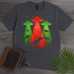 Dinosaur Ufo Conspiracy T Shirt Gift For Dinosaur Lover