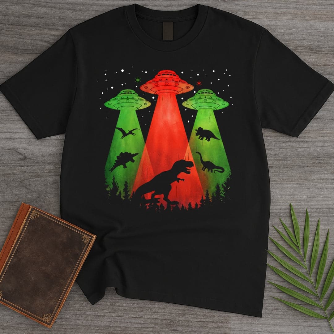 Dinosaur Ufo Conspiracy T Shirt Gift For Dinosaur Lover