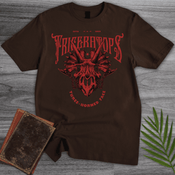 Gothic Three Horned Face T Shirt Gift For Nature Lover