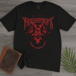 Gothic Three Horned Face T Shirt Gift For Nature Lover