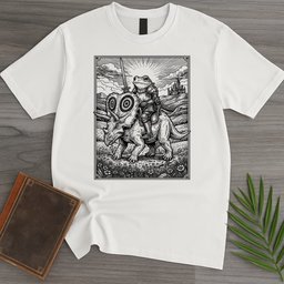 Frog Knight Torosaurus Rider T Shirt Gift For Frog Lover