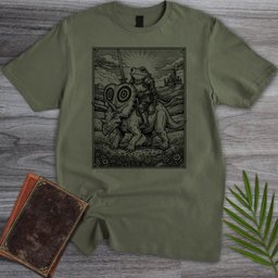 Frog Knight Torosaurus Rider T Shirt Gift For Frog Lover