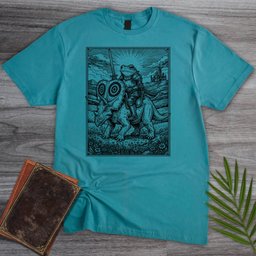 Frog Knight Torosaurus Rider T Shirt Gift For Frog Lover