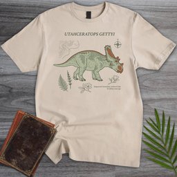 Field Notes Utahceratops T Shirt Gift For Nature Lover