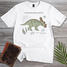 Field Notes Utahceratops T Shirt Gift For Nature Lover