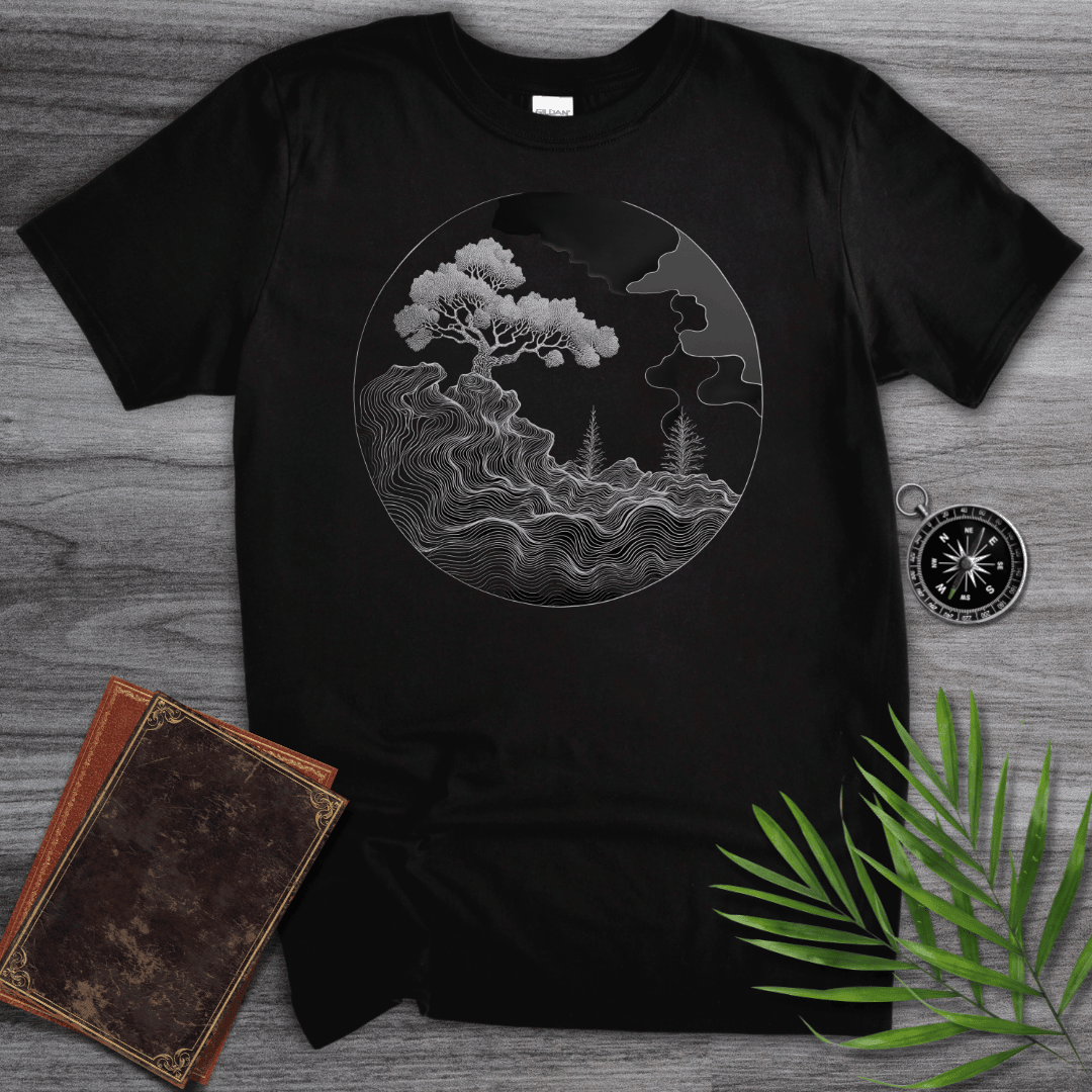 Geography Earth And Environment Line Art T Shirt Gift For Nature Lover