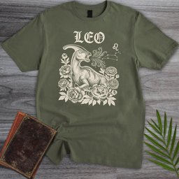 Horoscope Leo Parasaurolophus T Shirt Gift For Nature Lover