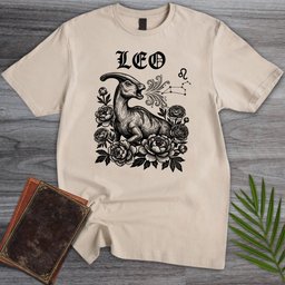 Horoscope Leo Parasaurolophus T Shirt Gift For Nature Lover