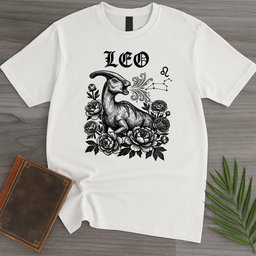 Horoscope Leo Parasaurolophus T Shirt Gift For Nature Lover
