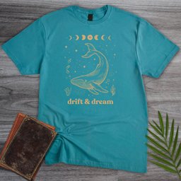 Drift And Dream Whale T Shirt Gift For Nature Lover