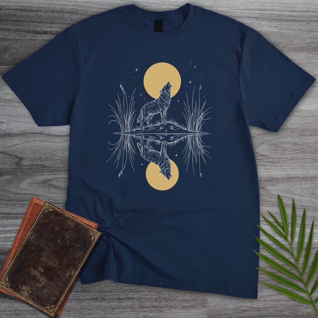Moonlit Howl Wolf T Shirt Gift For Nature Lover