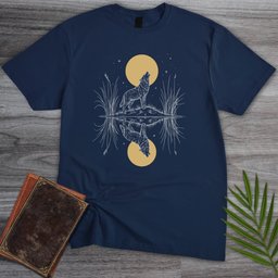 Moonlit Howl Wolf T Shirt Gift For Nature Lover