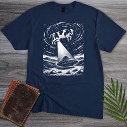 Natural History Ufo Cow T Shirt Gift For Nature Lover