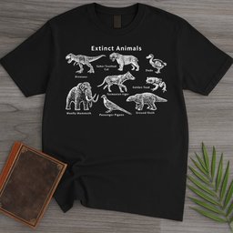 Extinct Animals T Shirt Gift For Nature Lover