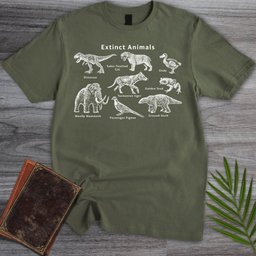 Extinct Animals T Shirt Gift For Nature Lover