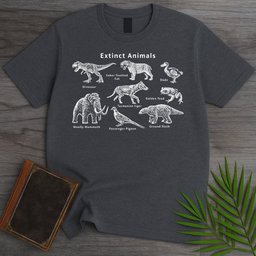 Extinct Animals T Shirt Gift For Nature Lover