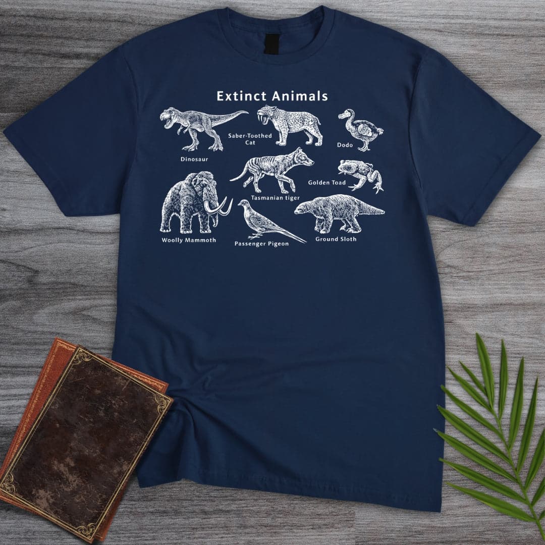 Extinct Animals T Shirt Gift For Nature Lover