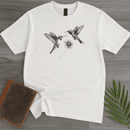 Hummingbird Dandelion Wishes T Shirt Gift For Nature Lover